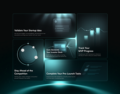 Bento UI Concept ai analytics animation bento branding component crypto dark design element fintech glassmorphism graphic design illustration logo tech ui visual design