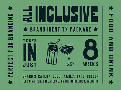 All Inclusive Brand Identity Package - Ulysses Design Co brand designer brand guidelines brand identity brand identity design brand identity package brand strategy branding custom logo drinks branding food branding graphic design hand drawn hand drawn branding illustration logo logo design restaurant restaurant branding visual identity
