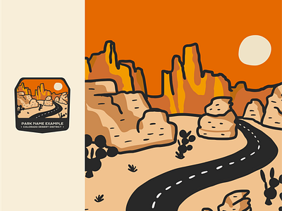 OuterSpatial Digital Passport badges illustration national parks ui