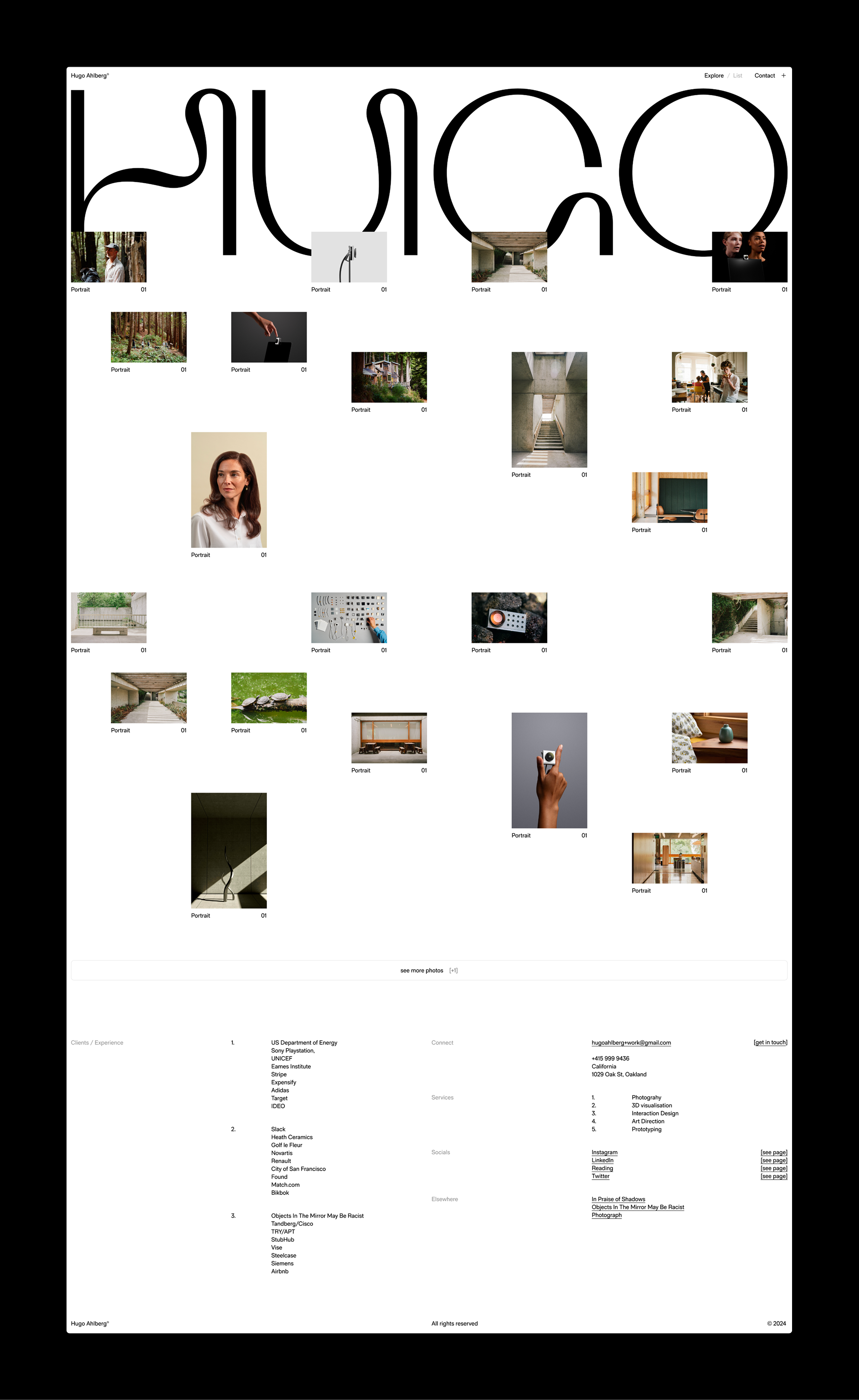Brand and UI design for Hugo's portfolio branding design flat ui graphic design grid interface logo logodesign logotype minimal modern system typography ui ux uxui web