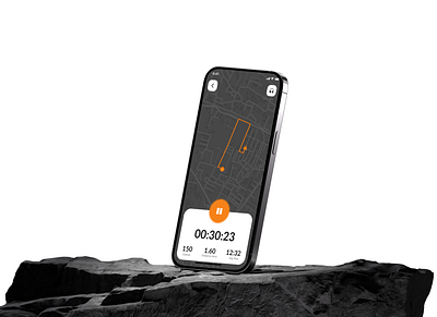Revolv - Cycling Tracker App app design cycling cycling tracker fitness graphic design modern tracker ui uiux user interface