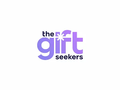 The Gift Seekers, gifting platform negative space logo design artisan branding clever logo corporate craftsmen logo curated gifts ecommerce logo gift gifting platform gifts handmade branding hidden meaning logo logo logo design logotype negative space logo presents shop ribbon logo shop smart logo wordmark