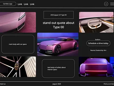 Jaguar Type 00 Wireframe Mockup beginner graphic design miro ui wireframe