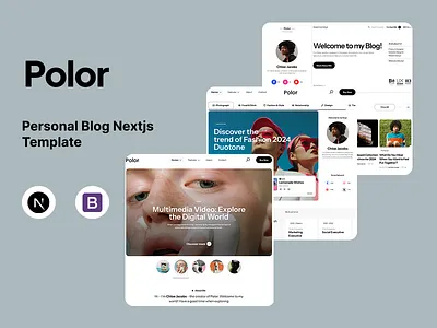 ✨ Polor – Personal Blog Next.js Template blogtemplate cleandesign darkmode developerportfoli frontenddev jamstack nextjs personalblog tailwindcss uiux webdesign