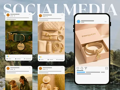 Pet Collars Social Media Posts brand identity development branding branding design design dog facebook post graphic design illustration instagram post pet collars pet collars branding pinterest pin premium branding social media social media design social media graphics social media marketing social media pack social media posts social media templates