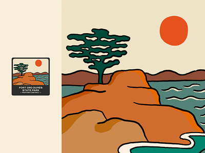 OuterSpatial Digital Passport badges illustration national park ui