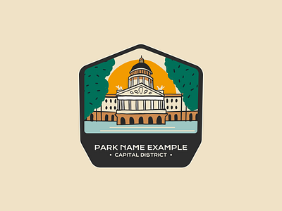 OuterSpatial Digital Passport badges illustration national park ui