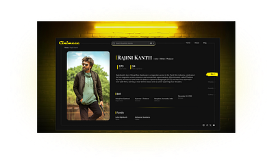 Cinemee | Modern Web UI for Film & Celebrity Discovery cinema web ui ui