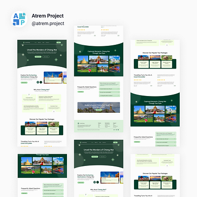 The MaiChiang - Landing Page Village atrem project figma mobile app ui ui design uiux user interface ux ux design web design