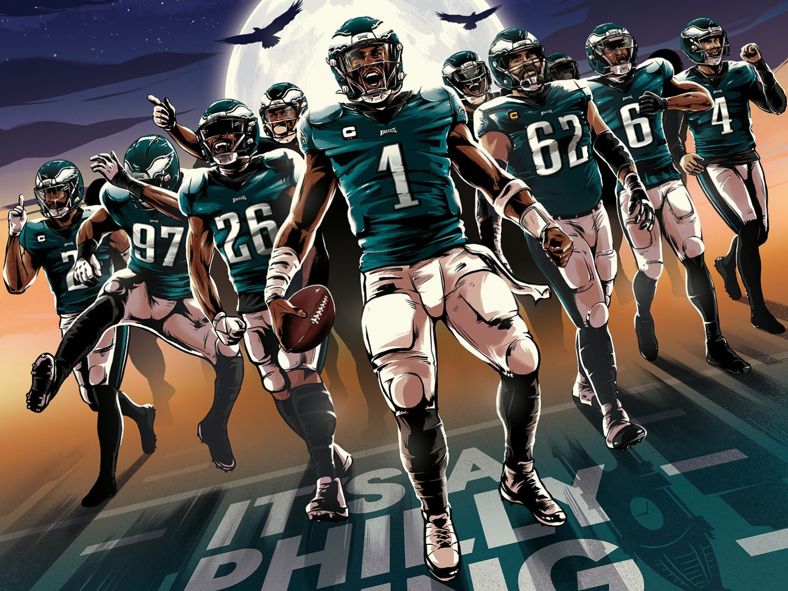 Eagles vs. Falcons Game Day Poster by Ryan Lynn on Dribbble