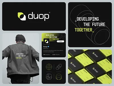 Duop / Branding animation brand brand design branding graphic design identy logo logo design motion graphics saas technology typography ui visual identy