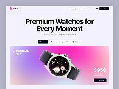 Ecommerce Website Design e commerce ecommerce ecommerce website interface minimal online store app shop ui ui design uiux user interface ux watch watch shop web development webflow website