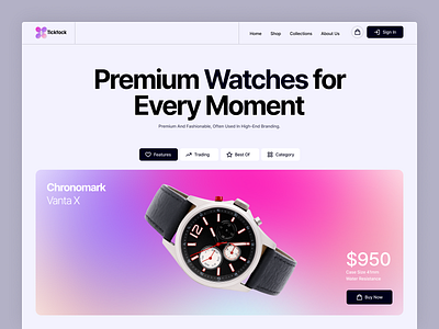 Ecommerce Website Design e commerce ecommerce ecommerce website interface minimal online store app shop ui ui design uiux user interface ux watch watch shop web development webflow website