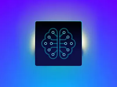 Loop AI-Powered Button animation logo rive