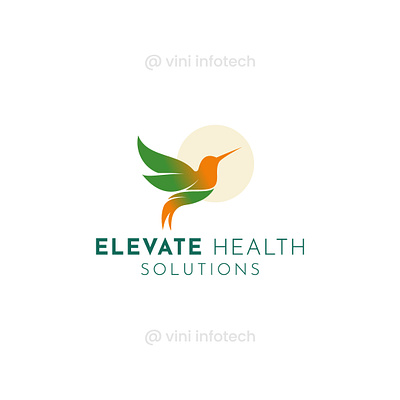 Elevate Health Solutions Logo graphic design logo
