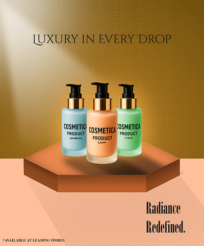 Poster Design - Cosmetic Product adobe artist branding design graphic design graphicdesigner illustration poster ui