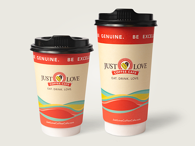 Double-Walled To-Go Coffee Cup branding coffee packaging