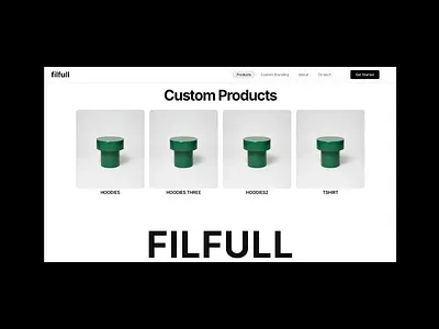 Web layout concept for a brand offering custom apparel solutions branding design graphic design ui ux