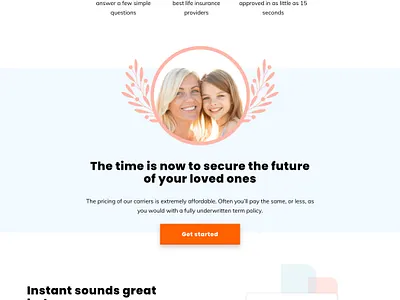 Fintech Life Insurance Desktop Website design desktop financial fintech graphic design website