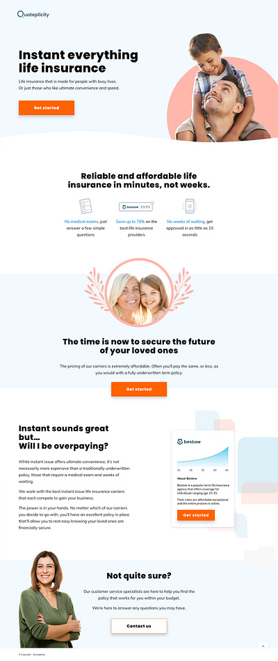 Fintech Life Insurance Desktop Website design desktop financial fintech graphic design website