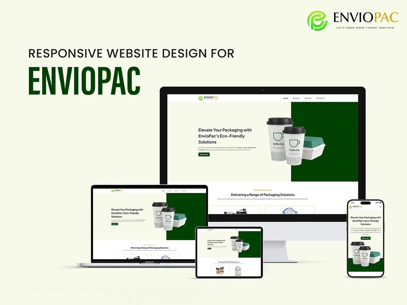 Responsive Website design for Packaging company | Enviopac branding business website chevli vatsal enviopac gujarat india landing page portfolio website surat sustainability ui uiux ux vatsal vatsal chevli veecodes web designer website design website development website mockups