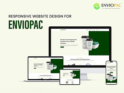 Responsive Website design for Packaging company | Enviopac branding business website chevli vatsal enviopac gujarat india landing page portfolio website surat sustainability ui uiux ux vatsal vatsal chevli veecodes web designer website design website development website mockups