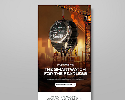 Smartwatch Emailer branding design emailer emailer template graphic design marketing smartwatch technology website