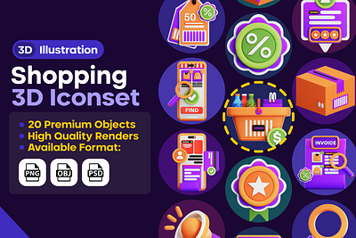 MHK Project Design : Shopping Set Icon Pack 24 service bag commerce ecommerce find product icon iconset package icon point product search shop shopping store