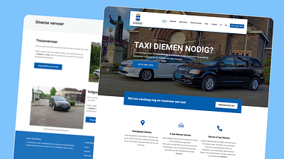 Website Development A-Taxi Diemen branding custom website graphic design seo ui wordpress