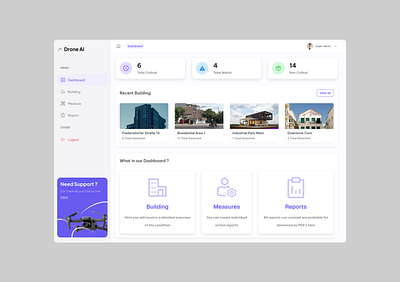 Drone AI Dashboard dashboard drone ui