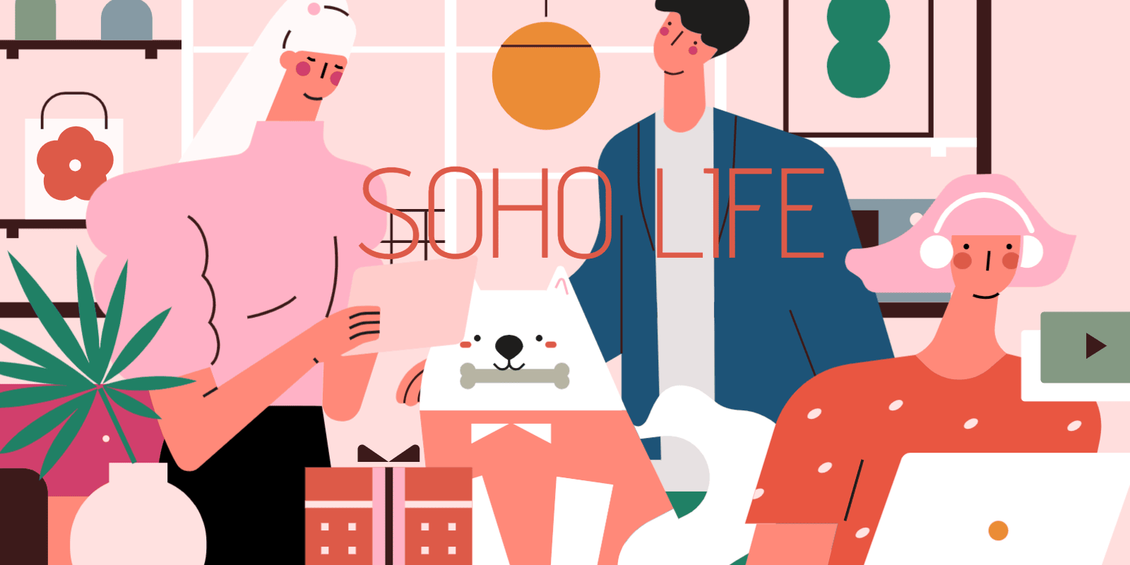 小园素作品：SOHO ③ design flat graphic design illustration vector