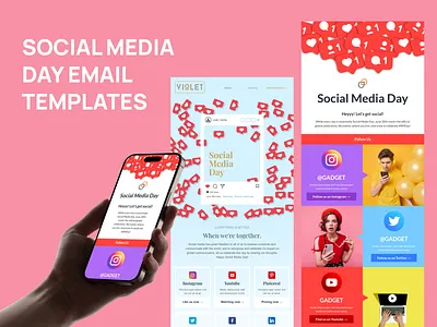 Social Media Day Email Templates email email builder email campaign email design email marketing email newsletter email templates html email newsletter social media day email web design