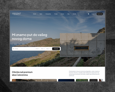 REGENT - real estate project app branding company design figma graphic design logo minimal mockup new page property prototyp realestate typography ui ux vector web website
