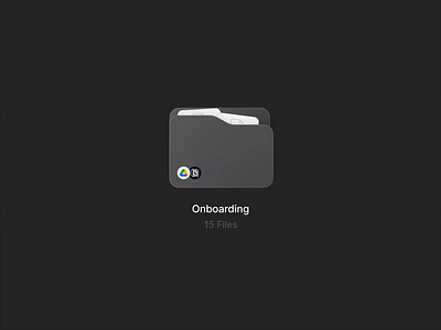 Folder / Hover Animation Concept animation dark file files folder hover illustration integrations knowledge saas