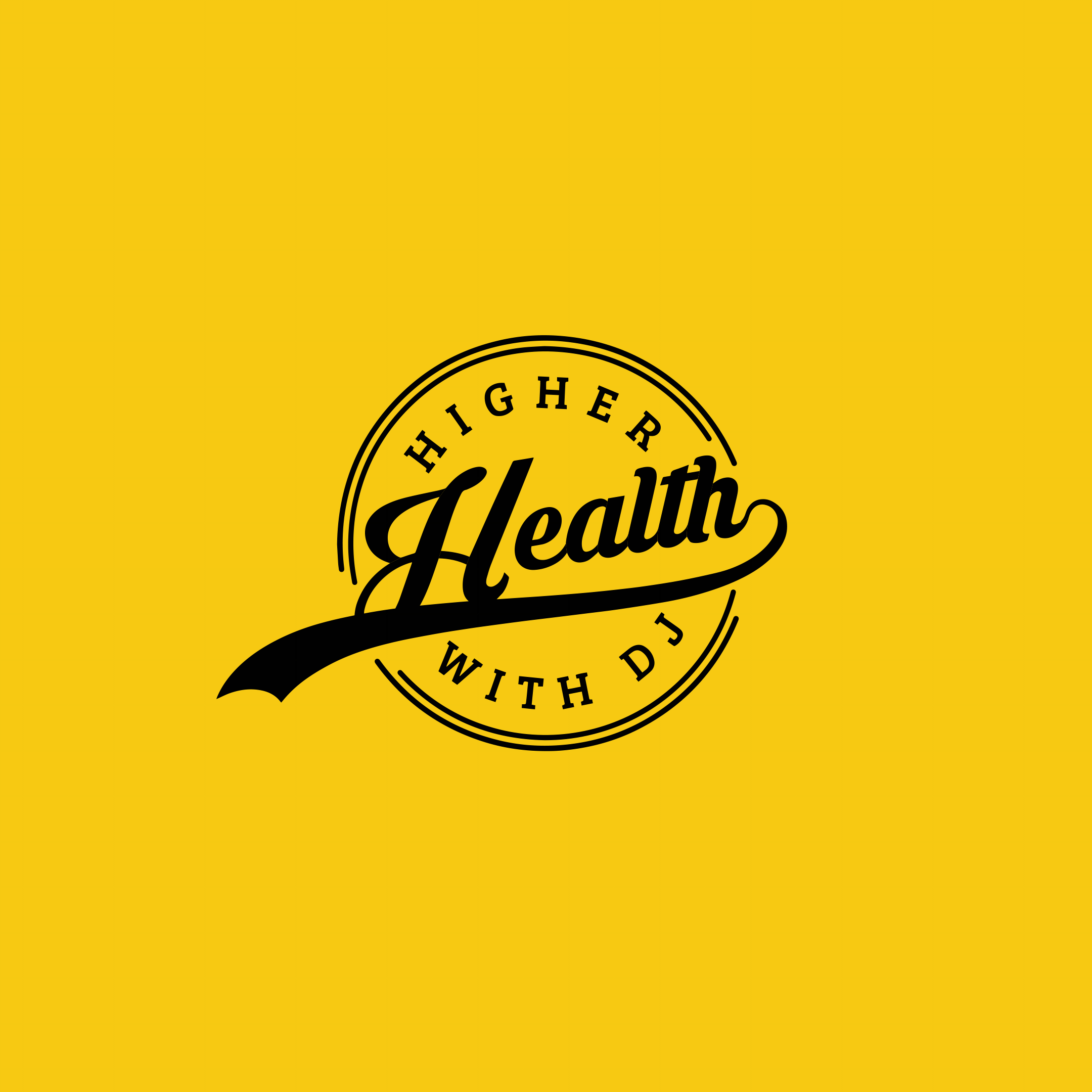 Higher Health With DJ logo animation after effects animated logo intro logo animation logo reveal motion design motion graphics reveal youtube intro
