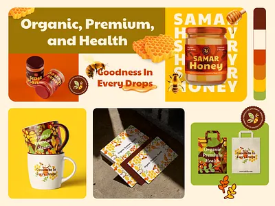 EKTIFA Honey - Brand Identity Design brand design brand identity brand image branding brandmark design gold graphic design honey logo logomark logotype minimalist modern visual identity