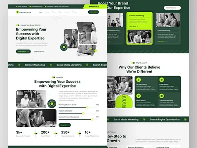 Digital Marketing Website UIUX Design | Figma | Web Design app ui designer appn ui design digital marketing digital marketing agency figma figma design figma ui designer figma ui kit graphic design hire ui ux designer minimal app ui ui design uiux user experience user interface ux web app designer web ux web ux design