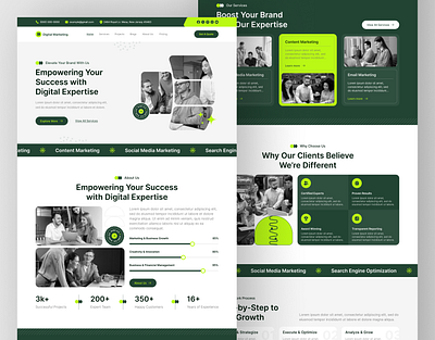 Digital Marketing Website UIUX Design | Figma | Web Design app ui designer appn ui design digital marketing digital marketing agency figma figma design figma ui designer figma ui kit graphic design hire ui ux designer minimal app ui ui design uiux user experience user interface ux web app designer web ux web ux design