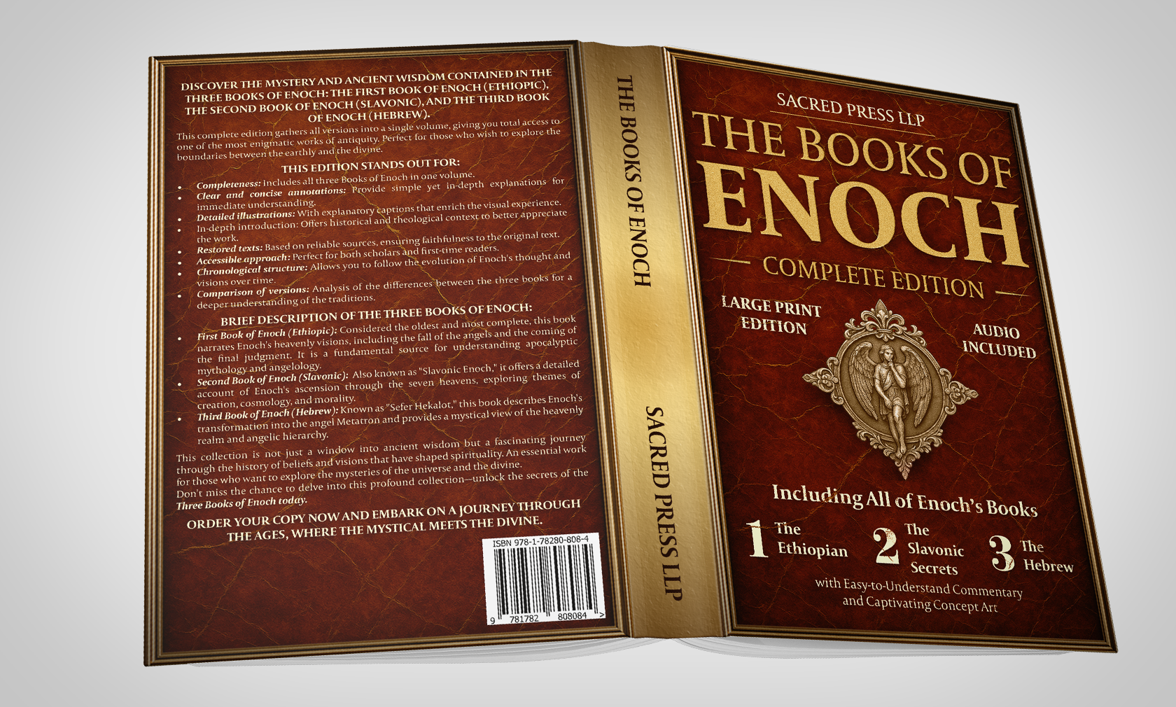 The Books Of Enoch - Book Cover Design print ready book cover