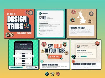 Design Tribe Social Media Templates brand identity branding design graphic design illustration logo design social media social templates