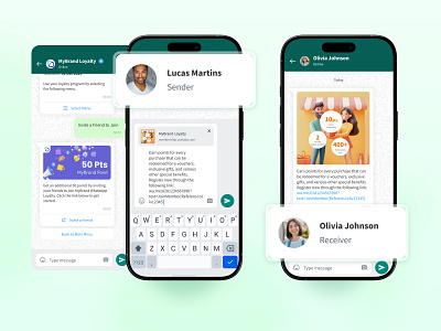 Referral on WhatsApp Loyalty application digital loyalty join loyalty app membership points referral rewards whatsapp