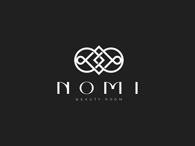 Nomi beauty room beauty custom infinity logo logo design massage modern number 8 people room simple vector