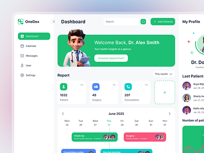 Medical Admin Dashboard 🩺 admin dashboard concept dashboard design doctor dashboard health monitoring app healthcare ui dashboard hospital medical app medical dashboard medical record medicalhealth medicine minimal patient pharma dashboard ui design uiux web app web design wellness dashboard