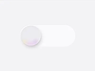 WWDC25 glass style switcher animation glass glassmorphic interaction design micro microinteraction off switch switcher toggle wwdc