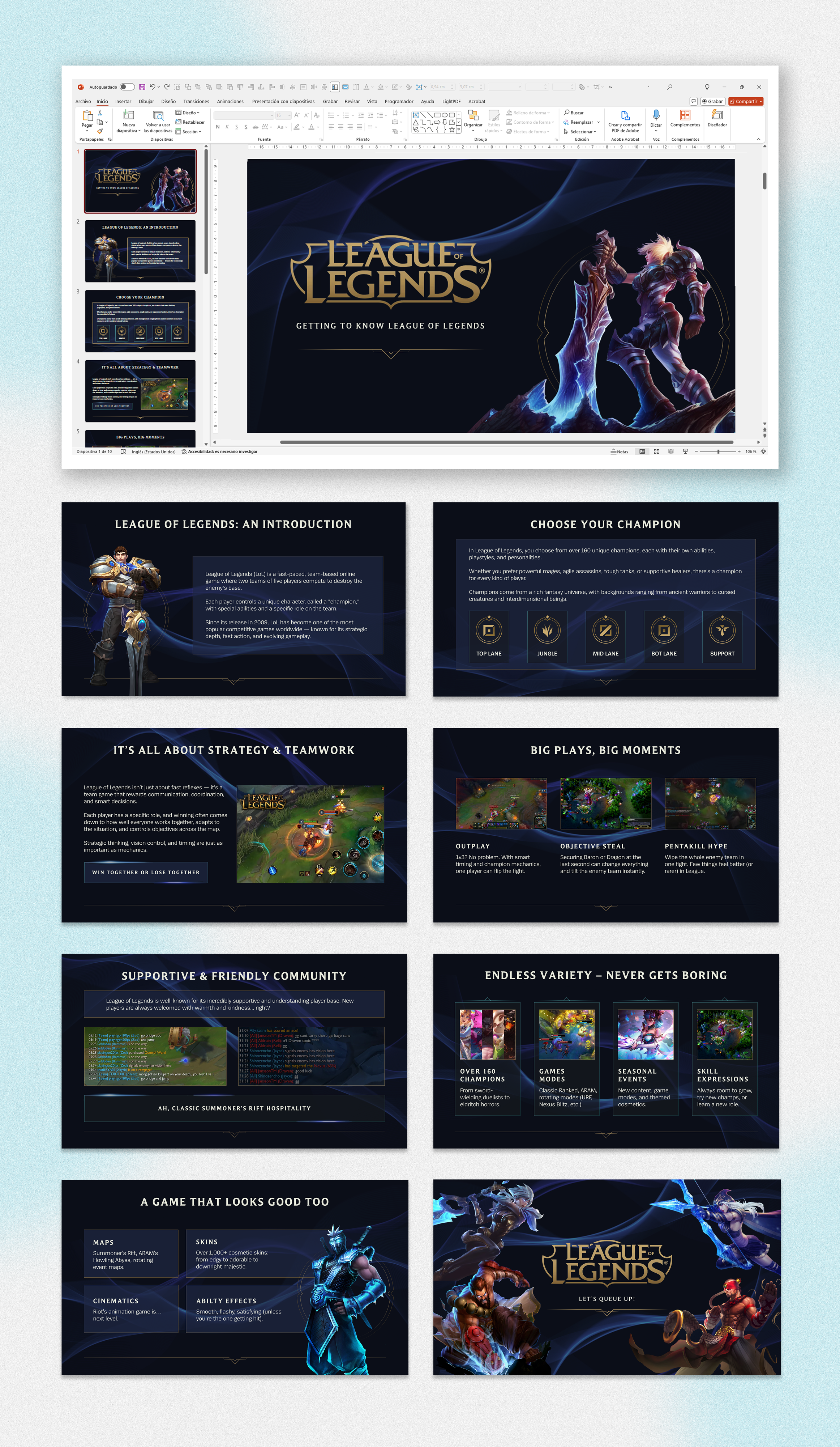 League of Legends - PowerPoint by Patricia Gil on Dribbble