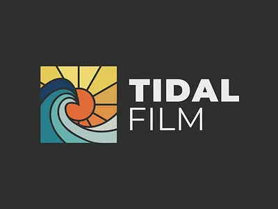 Tidal Film - Videographer Branding Logo Design branding illustration logo vector