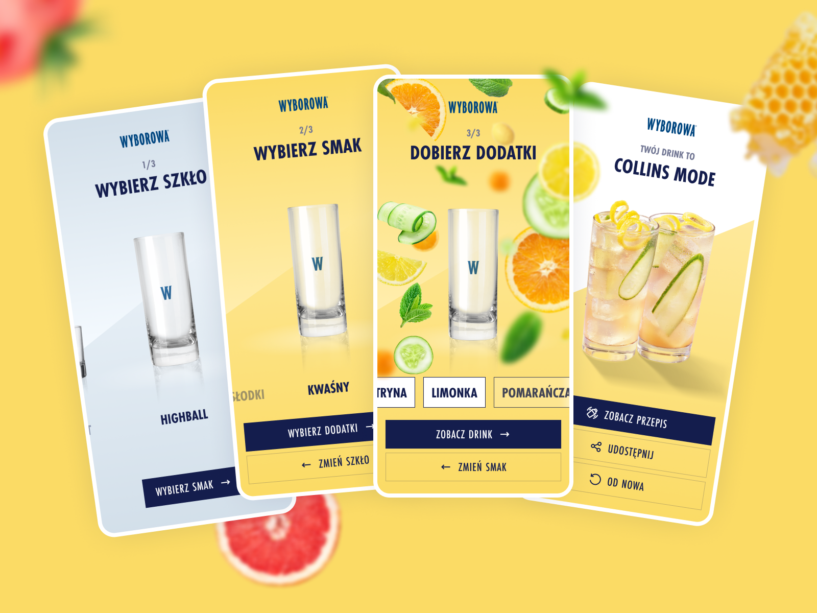 Wyborowa Vodka Mobile Drink Generator by Jacek Troszyński on Dribbble