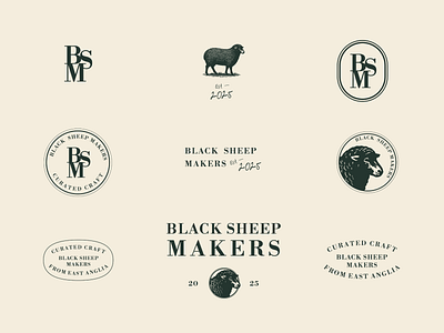 Black Sheep Makers - Branding Logo Design branding design graphic design illustration logo vector