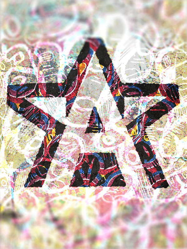 Logo Sketches and Texture Overlays a branding character concept design graphic design illustration logo star test print type