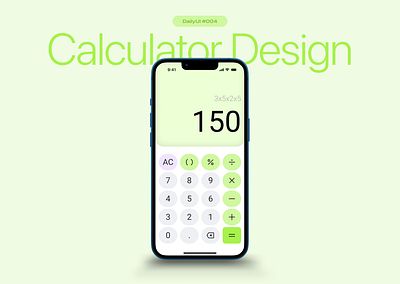 Calculator App Screen - DailyUI #004 app app design calculator color dailyui design figma graphic design material ui ux